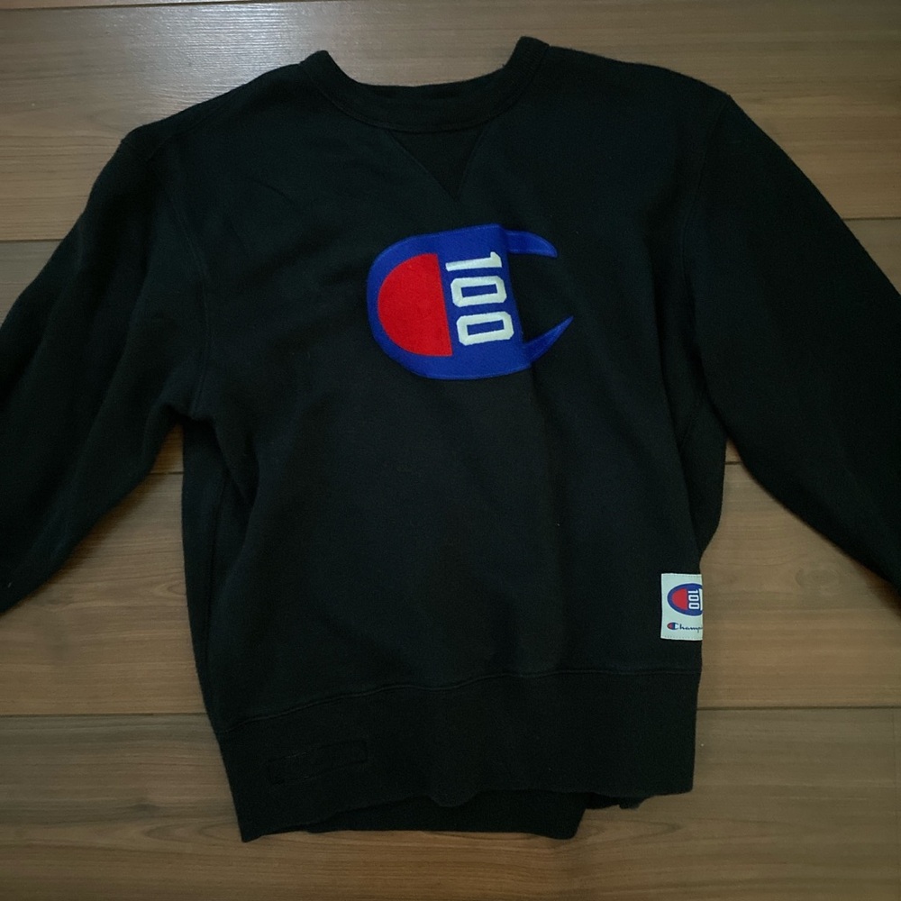 Black Champion Crewneck